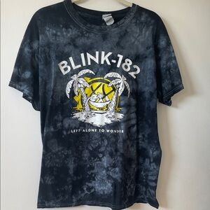 Black Tie-Dye Blink-182 Short Sleeve Tee